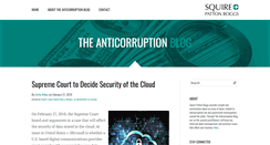 Desktop Screenshot of anticorruptionblog.com