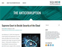 Tablet Screenshot of anticorruptionblog.com